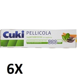 6X CUKI PELLICOLA MT.300