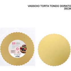 6x SOTTOTORTA DORATO TONDO D35