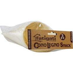 36 CONI LEGNO SNACK CM.24...